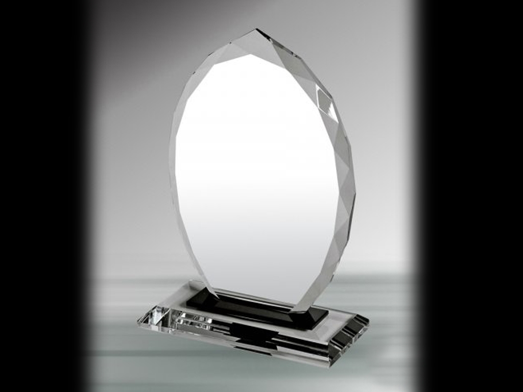 Kristal Oval Fasetli  Plaket 